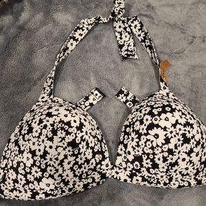 NWT Victoria's Secret PINK  Flower Halter Bathing Suit Top